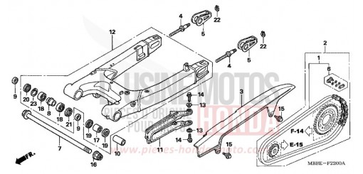 SWINGARM VTR1000F5 de 2005