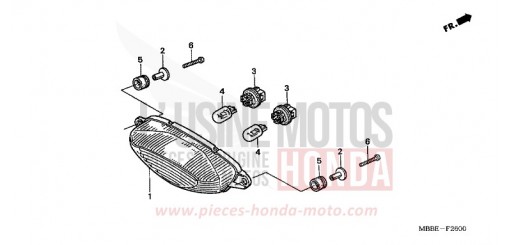TAILLIGHT VTR1000F5 de 2005