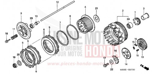 CLUTCH VTR1000F5 de 2005