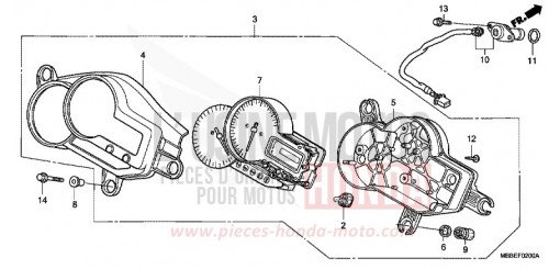 CONTACHILOMETRI VTR1000F6 di 2006