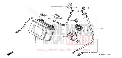 BATTERY VTR1000F6 de 2006