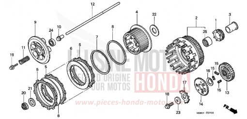 CLUTCH VTR1000FV de 1997