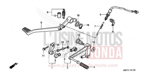 PEDAL XL1000V1 de 2001