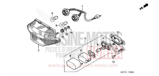 TAILLIGHT XL1000V2 de 2002