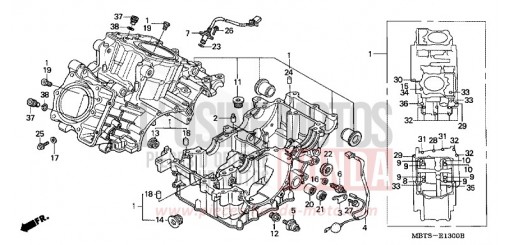 CRANKCASE XL1000V3 de 2003