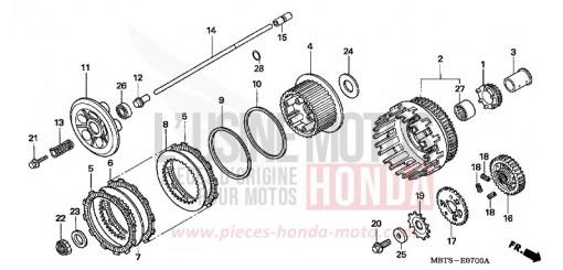 CLUTCH XL1000V4 de 2004