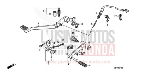 PEDAL XL1000V9 de 2009