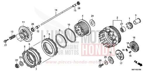 CLUTCH XL1000VB de 2011