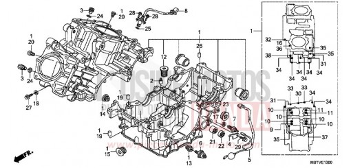 CRANKCASE XL1000VB de 2011