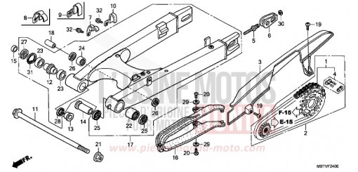 SWINGARM XL1000VB de 2011