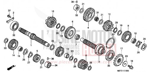 TRANSMISSION XL1000VX de 1999