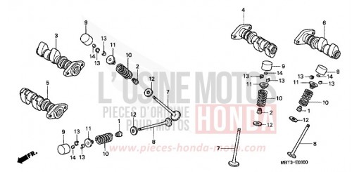 CAMSHAFT/VALVE XL1000VX de 1999