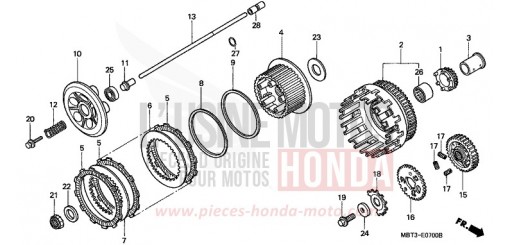 CLUTCH XL1000VX de 1999