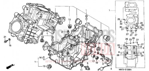 CRANKCASE XL1000VY de 2000