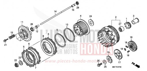 CLUTCH XL1000VA8 de 2008