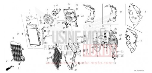 RADIATOR CRF1100AS de 2025