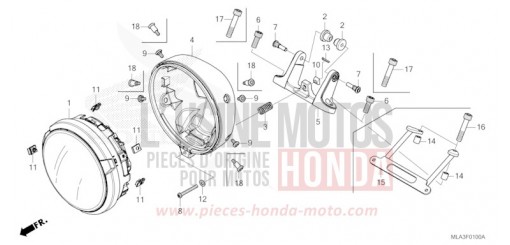 HEADLIGHT CMX1100AP de 2023