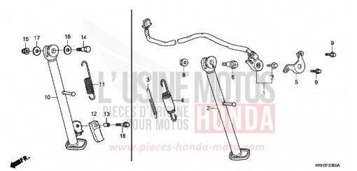 STAND XR125L3 de 2003
