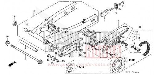 SWINGARM XR125L4 de 2004