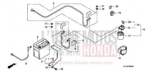 BATTERY XR125L5 de 2005
