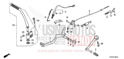 PEDAL XR125L6 de 2006