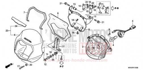 HEADLIGHT XR125L6 de 2006