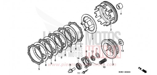 CLUTCH XLR125RW de 1998
