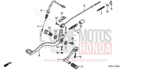 PEDALE XLR125RW di 1998