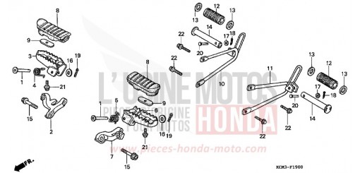 PEDANA XLR125RW di 1998