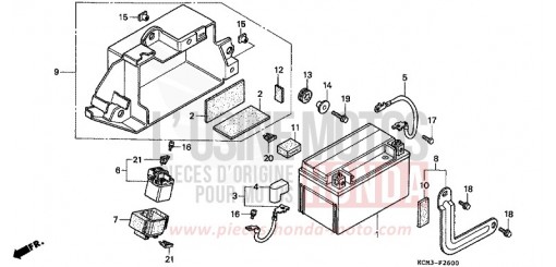 BATTERY XLR125RW de 1998