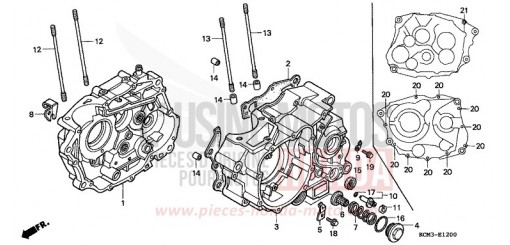 CRANKCASE XLR125RW de 1998