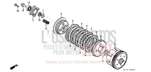 CLUTCH XL125SB de 1981