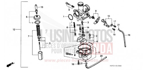 CARBURETOR XL125SC de 1982