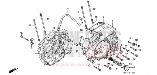 CRANKCASE XL125SZ de 1979