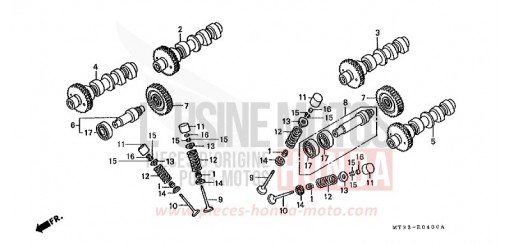 CAMSHAFT/VALVE ST1100M de 1991