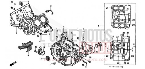 CRANKCASE ST1100M de 1991
