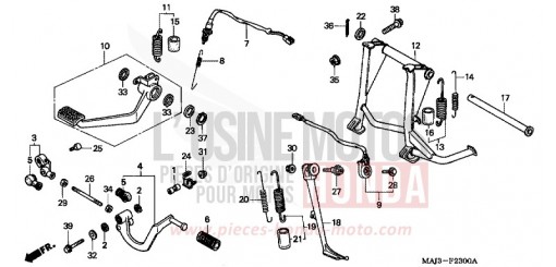 PEDAL/STAND ST1100W de 1998