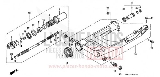 SWINGARM ST1100W de 1998