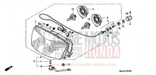 HEADLIGHT ST1100X de 1999