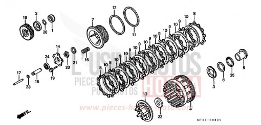 CLUTCH ST1100AR de 1994
