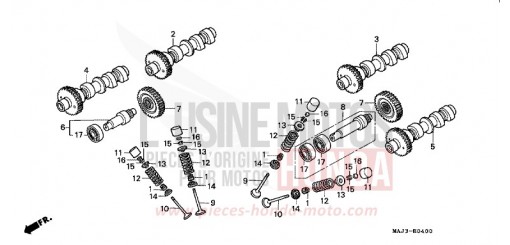 CAMSHAFT/VALVE ST1100AS de 1995