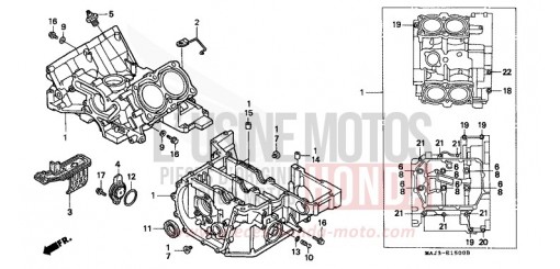 CRANKCASE ST1100AW de 1998