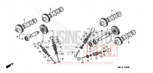 CAMSHAFT/VALVE ST1100AY de 2000