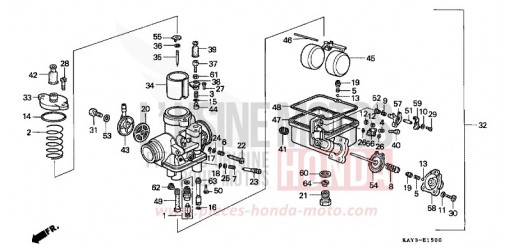CARBURETOR NX125K de 1989