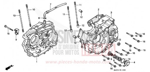 CRANKCASE NX125K de 1989