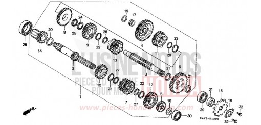 TRANSMISSION NX125K de 1989
