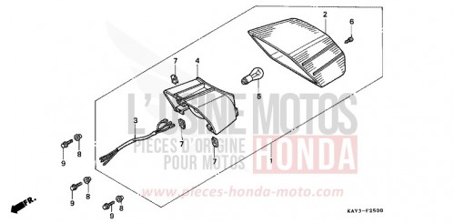 TAILLIGHT NX125K de 1989