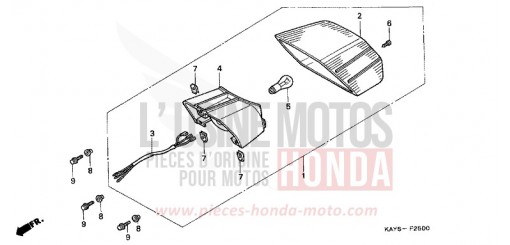 TAILLIGHT NX125S de 1995