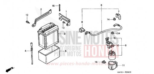 BATTERY NX125S de 1995