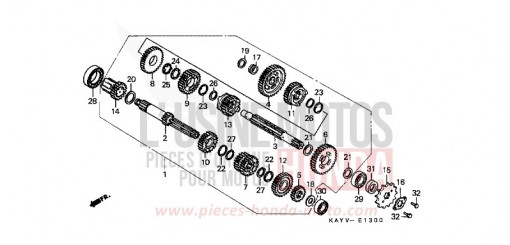 TRANSMISSION NX125V de 1997